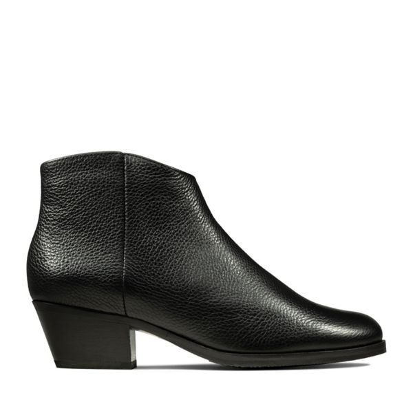 Clarks Womens Mila Myth Ankle Boots Black | CA-685937